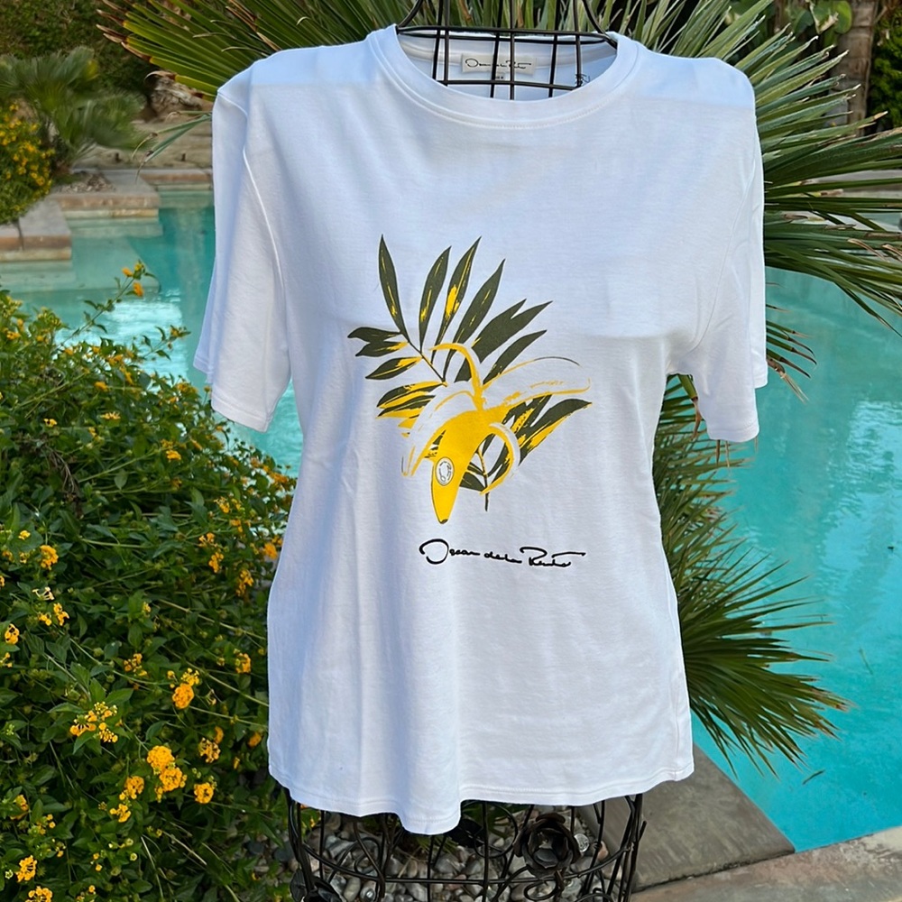 NWT Oscar de la Renta limited edition banana T-Shirt